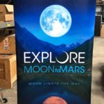 Roll up Banner Explore Moon to Mars (silver)