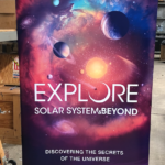 Roll up Banner Explore Solar System and Beyond (silver)